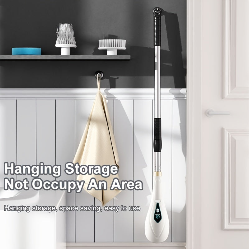 8 ta elektr tozalash cho'tkasi to'plami, simsiz 2 tezlikda aylanuvchi scrubber