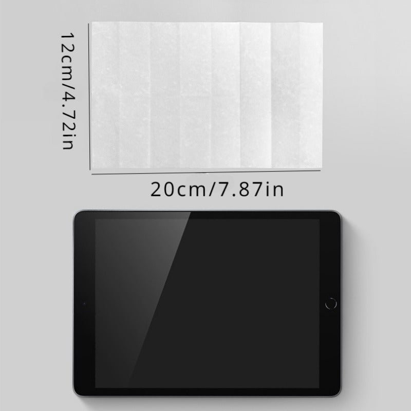 Набор из 40 салфеток для очистки экранов электроники - большие, портативные салфетки для ЖК и плоских панелей, идеально подходят для спальни, гостиной, ванной и стеклянных поверхностей