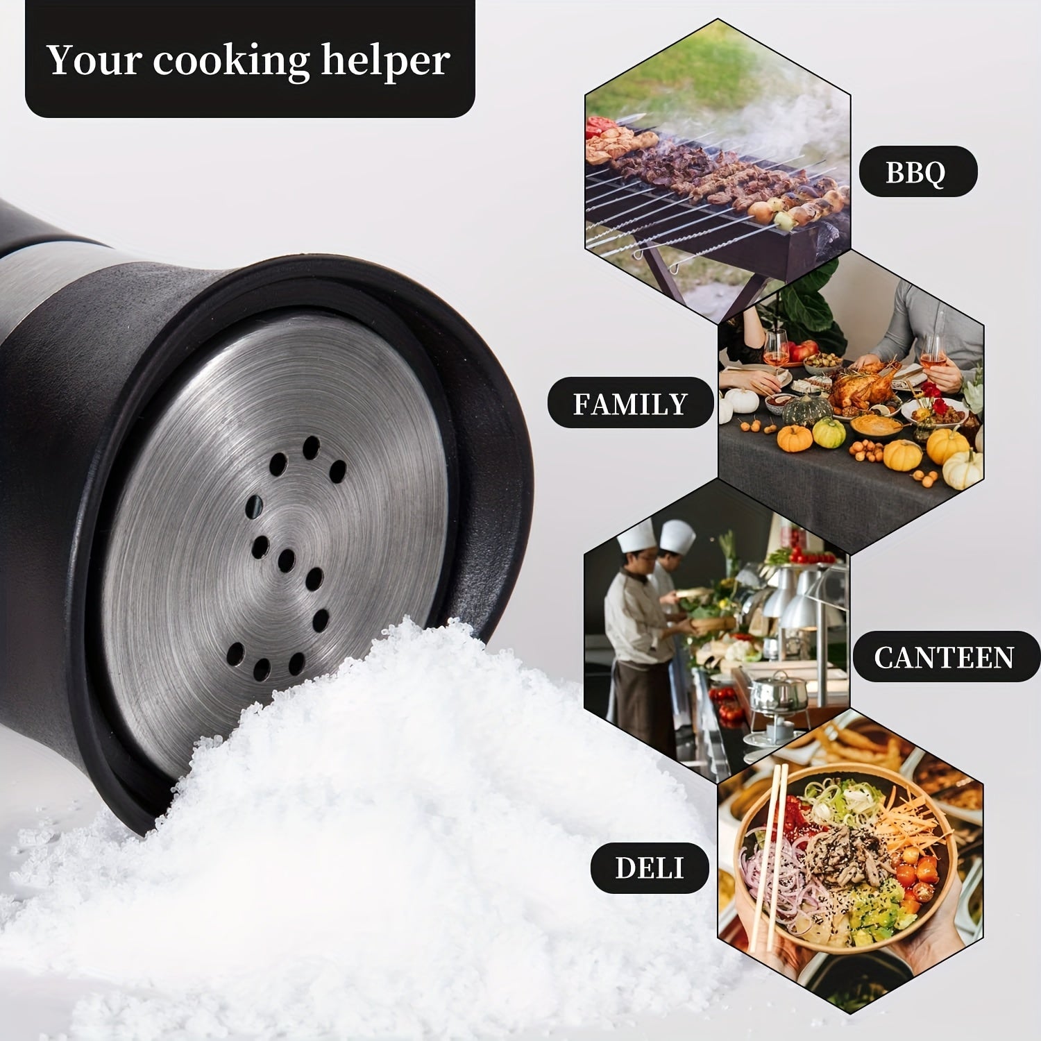 Set of Two 3.4oz Salt and Pepper Shakers for Kitchen Use