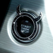 Кольцо для украшения интерьера автомобиля, запуск одной кнопкой, маленький демон, гудок, автостикер, подарок