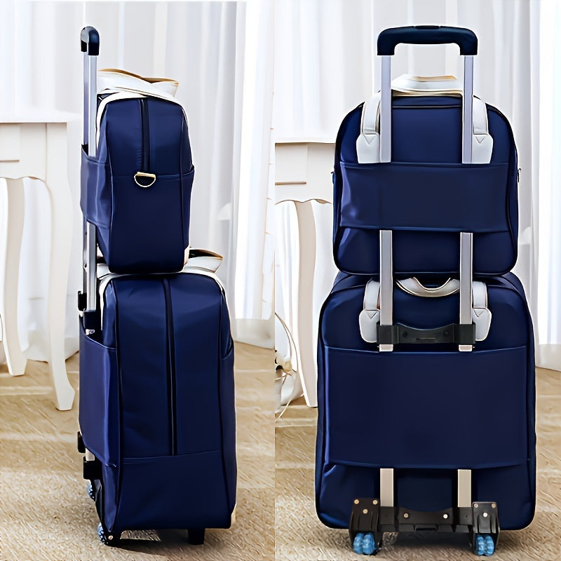 Large Nylon Duffle Bag for Women with Shoulder Storage and Telescopic Handle