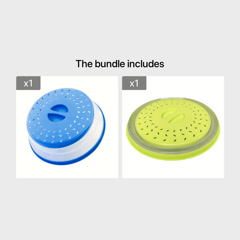 Havalandiriladigan, yig'iladigan mikroto'lqinli pech splash guard, tutqichli oziq-ovqat filtri, taom tayyorlash uchun oshxona asboblari