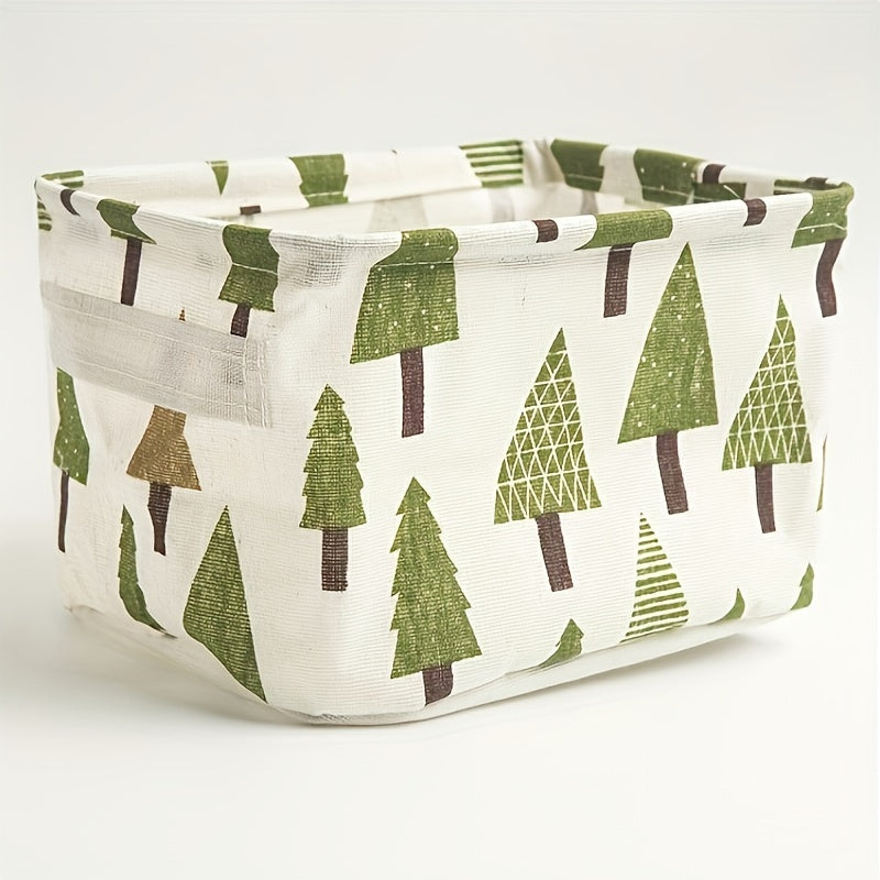 Black and White Grid Pattern Storage Basket for Home and Desk Organization