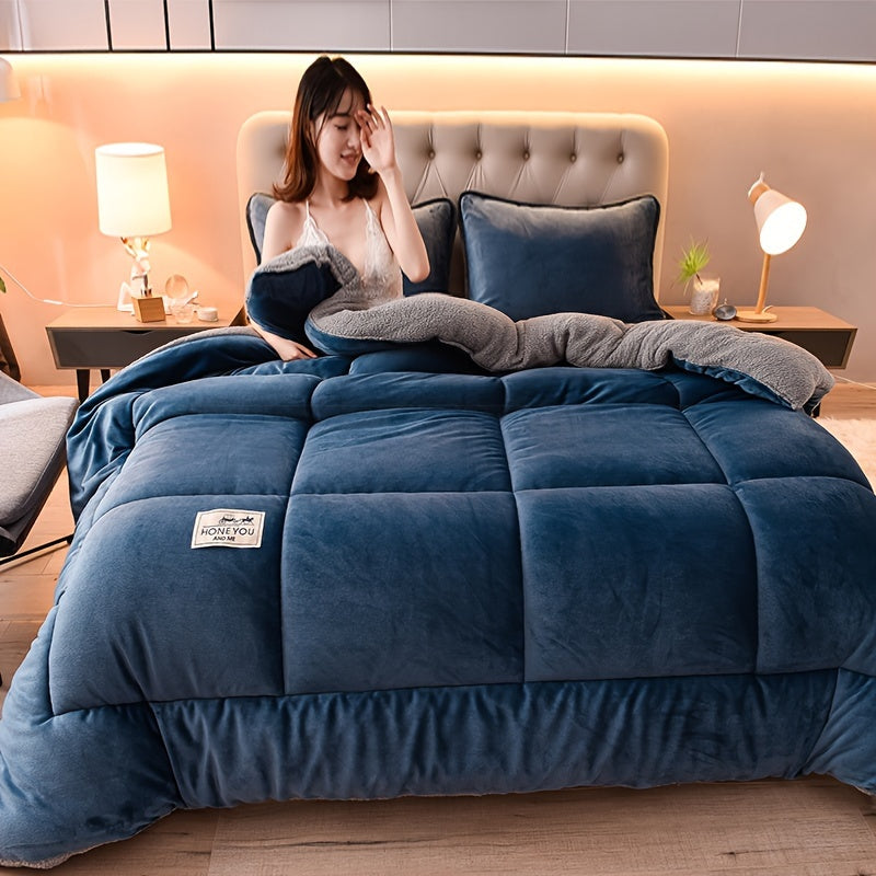 Double-Sided Sherpa Fleece Throw Blanket Cozy Warm Soft for Couch Bed Winter