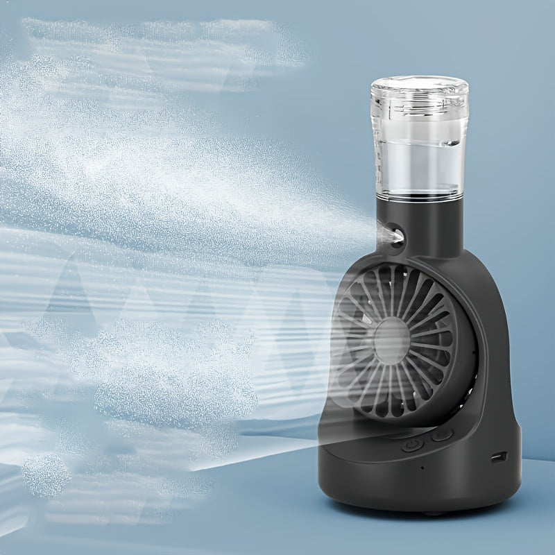 Portable Rechargeable Spray Fan for Indoor Outdoor Use USB Powered