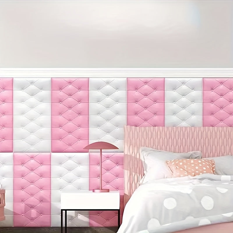 10 dona 70x35cm suv o'tkazmaydigan, o'z-o'zini yopishtiradigan 3D devor stikerlari, yotoqxona va mehmonxona uchun dekoratsiya