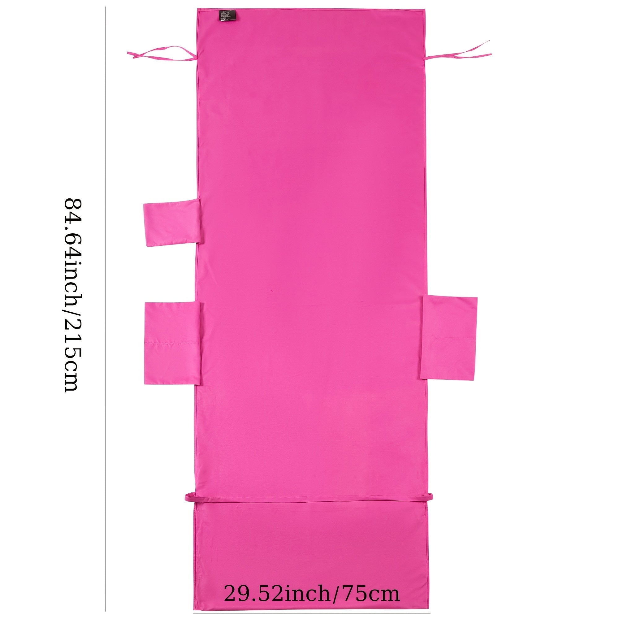 Microfiber Beach Towel with Side Pockets for Sunbathing and Lounge Use in Mixed Color