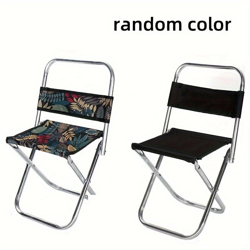 Портативный складной табурет с черной металлической рамой для рыбалки на открытом воздухе, кемпинга и отдыха - не требует электричества или дров - идеально подходит для использования дома, на кухне или в игровой комнате