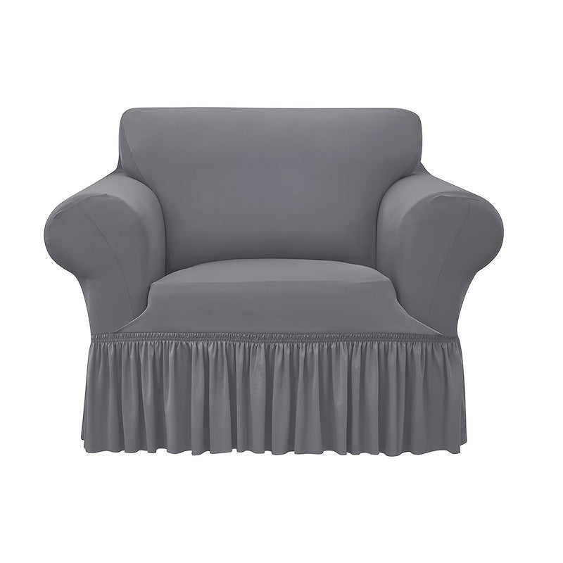 Waterproof Sofa Slipcover with Skirt All Seasons Furniture Protection for Home Office