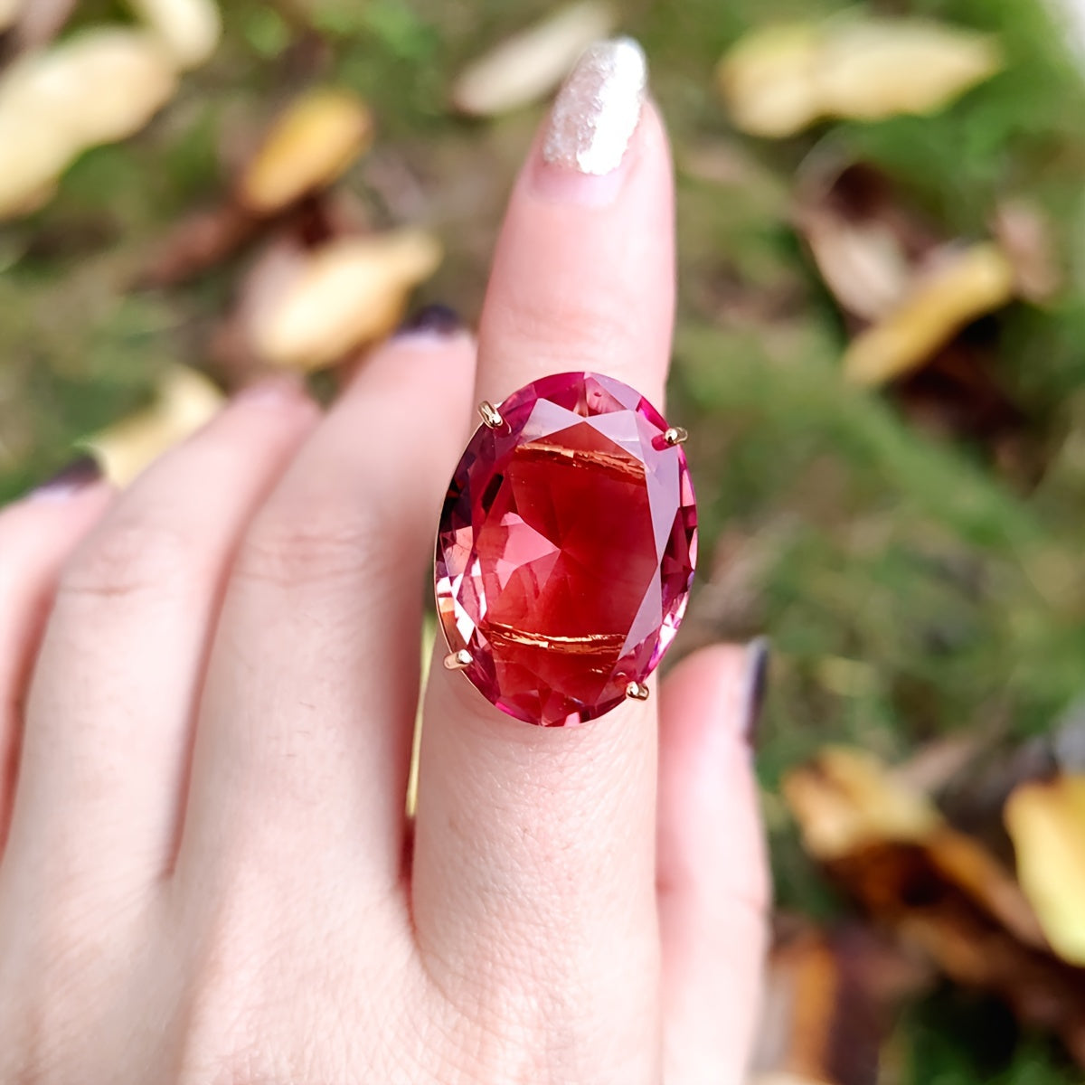 Turkcha rang o'zgartiradigan Sudanite uzuk oval sozlanadigan mis banti ayollar zargarlik buyumlari barcha mavsum moda aksessuari