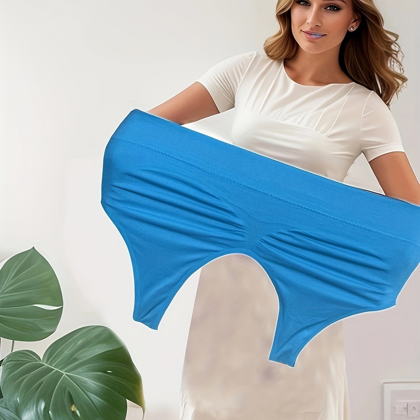 Women's Seamless Breathable V-Neck Wireless Sports Bra Medium Stretch Plus Size