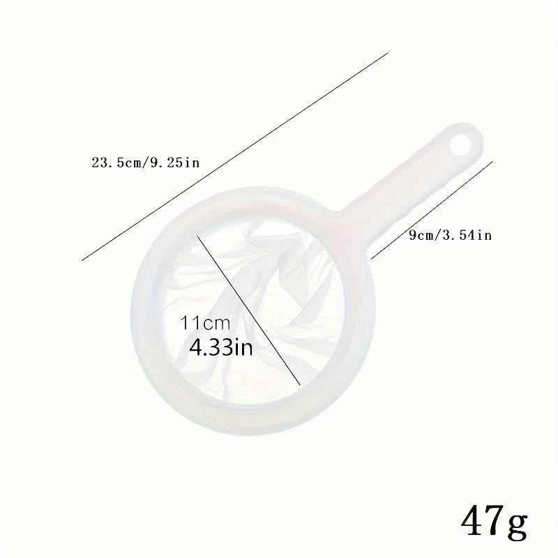 Unisex Mesh Strainer Kitchen Spoon Filter Fine Mesh for Soy Milk Coffee Yogurt