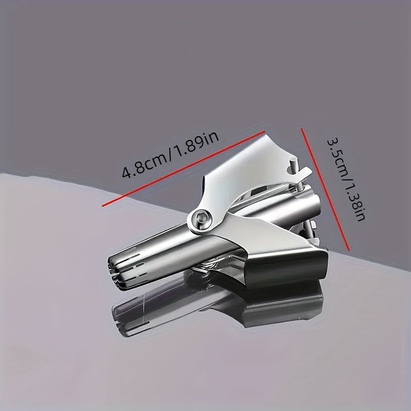 Recortador de vello nasal manual de acero inoxidable para uso personal