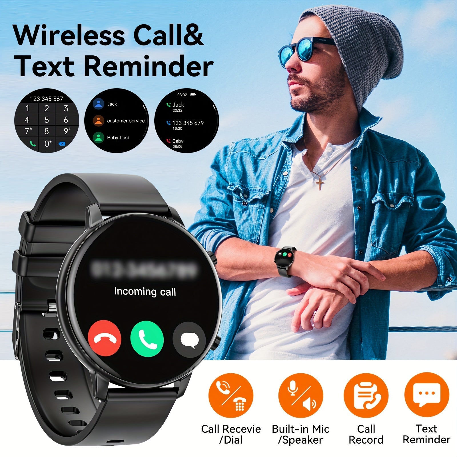 Women's Smartwatch with 3.53cm Display Wireless Calling Voice Assistant and Sports Modes