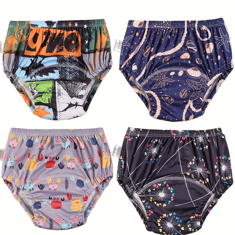 Training Diapers for Boys and Girls 4/5 Pack Breathable Polyester Knit Fabric