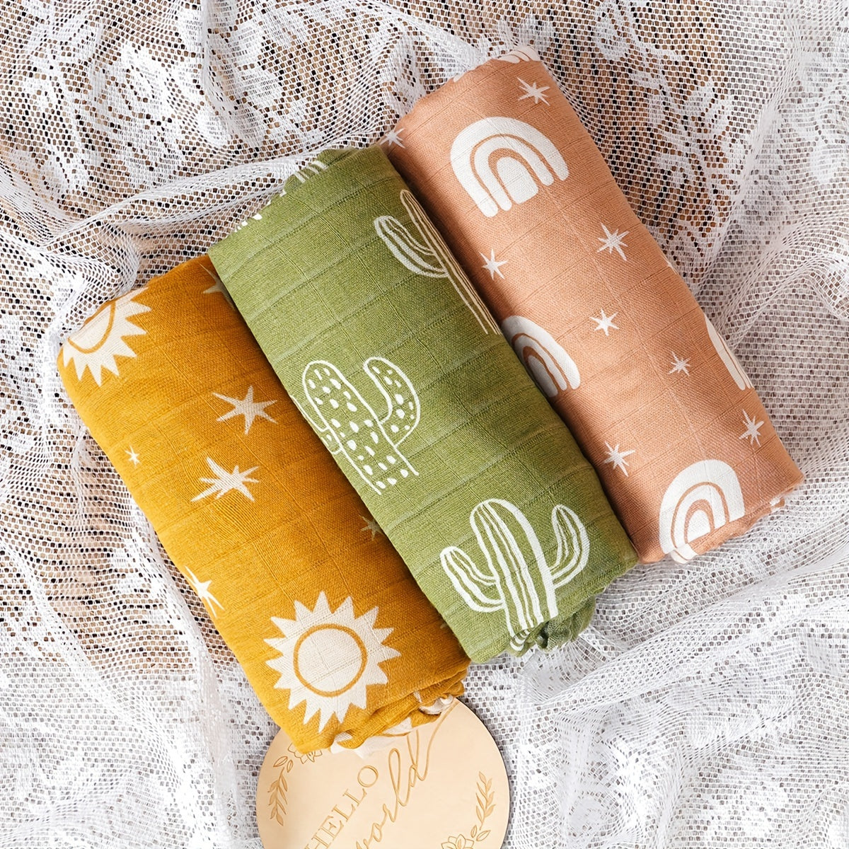 Baby Swaddle Blankets Bamboo Cotton Muslin for Newborns 0-3 Years
