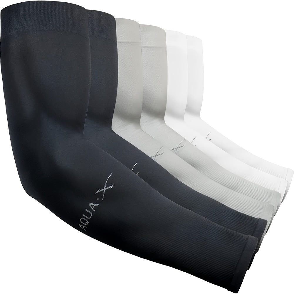 Unisex UV Protection Arm Sleeves Nylon Spandex Polyester for Cycling Camping Fishing