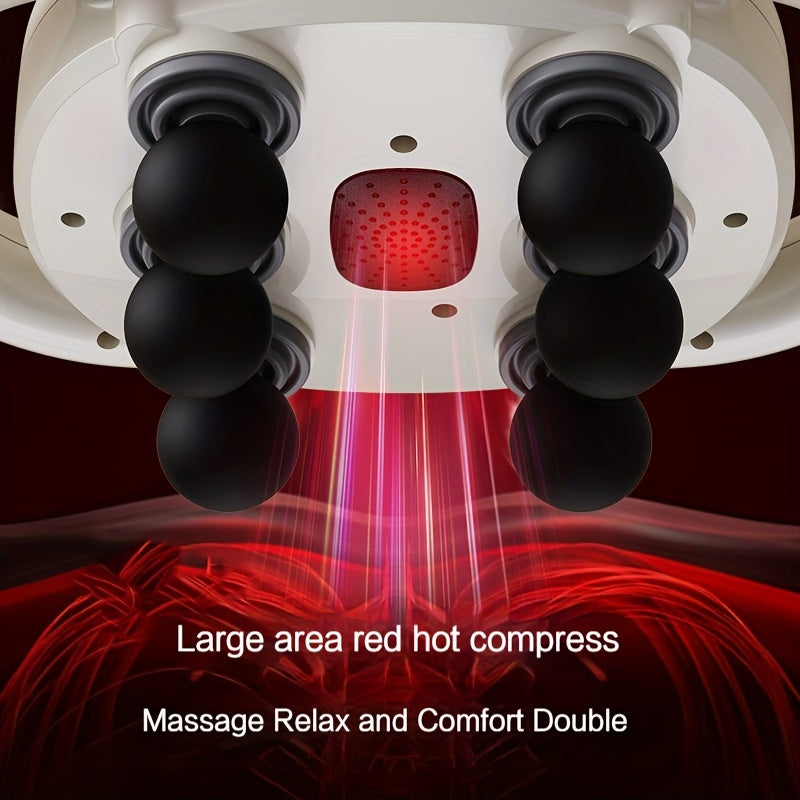 Deep Tissue Massage Gun with 6 Heads USB Rechargeable Full Body Vibration Muscle Relaxer