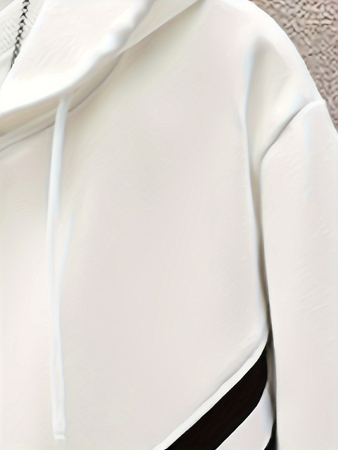 Men's Casual Color Block Polyester Hooded Suit Set with Long Sleeves