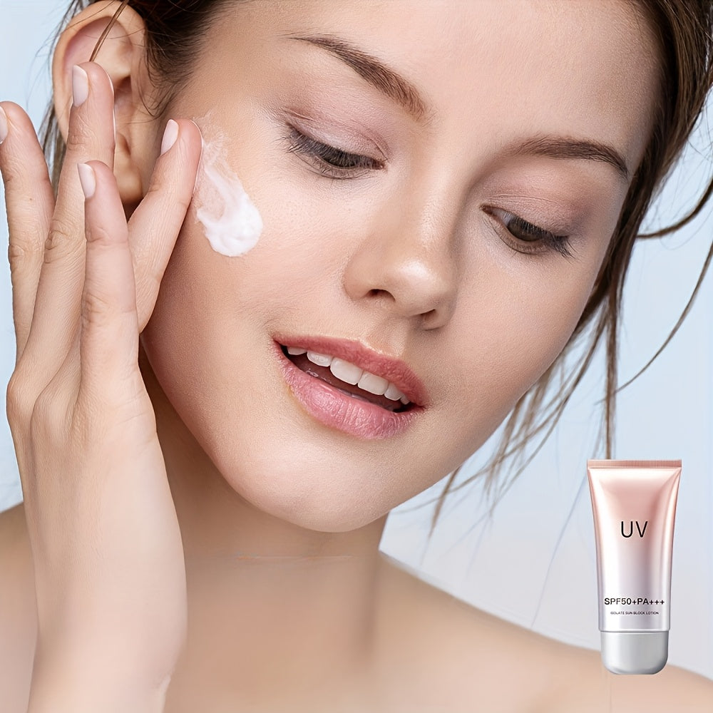 Crema solar unisex 60ml SPF50+ PA+++ Hidratante, no grasa, protección UV