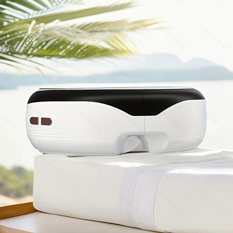 Portable Eye Massager with Vibration Heating Rechargeable Battery for Men Women