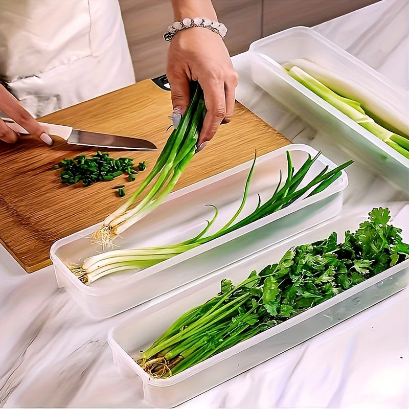 3/2 Pack Transparent Stackable Food Storage Containers for Refrigerator Plastic