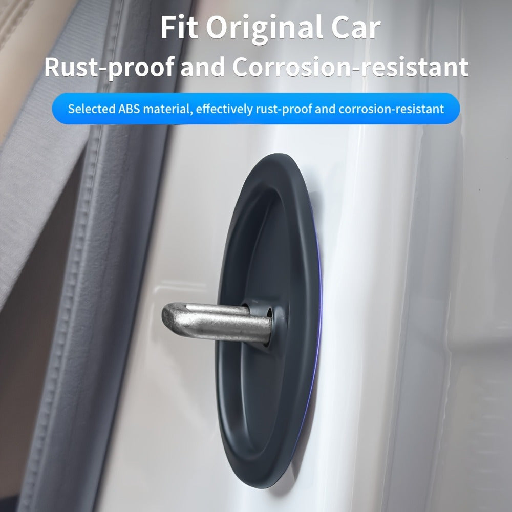 Car Door Shock Absorber Pads Black White Silicone Noise Reduction Impact Protectors