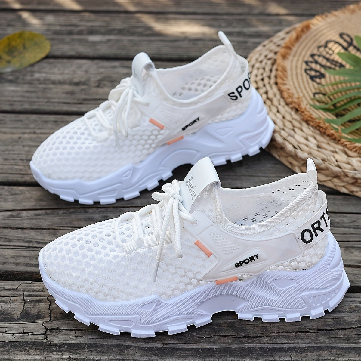 Women's Plus Size Breathable Mesh Casual Sneakers Lightweight Walking Shoes All-Season
