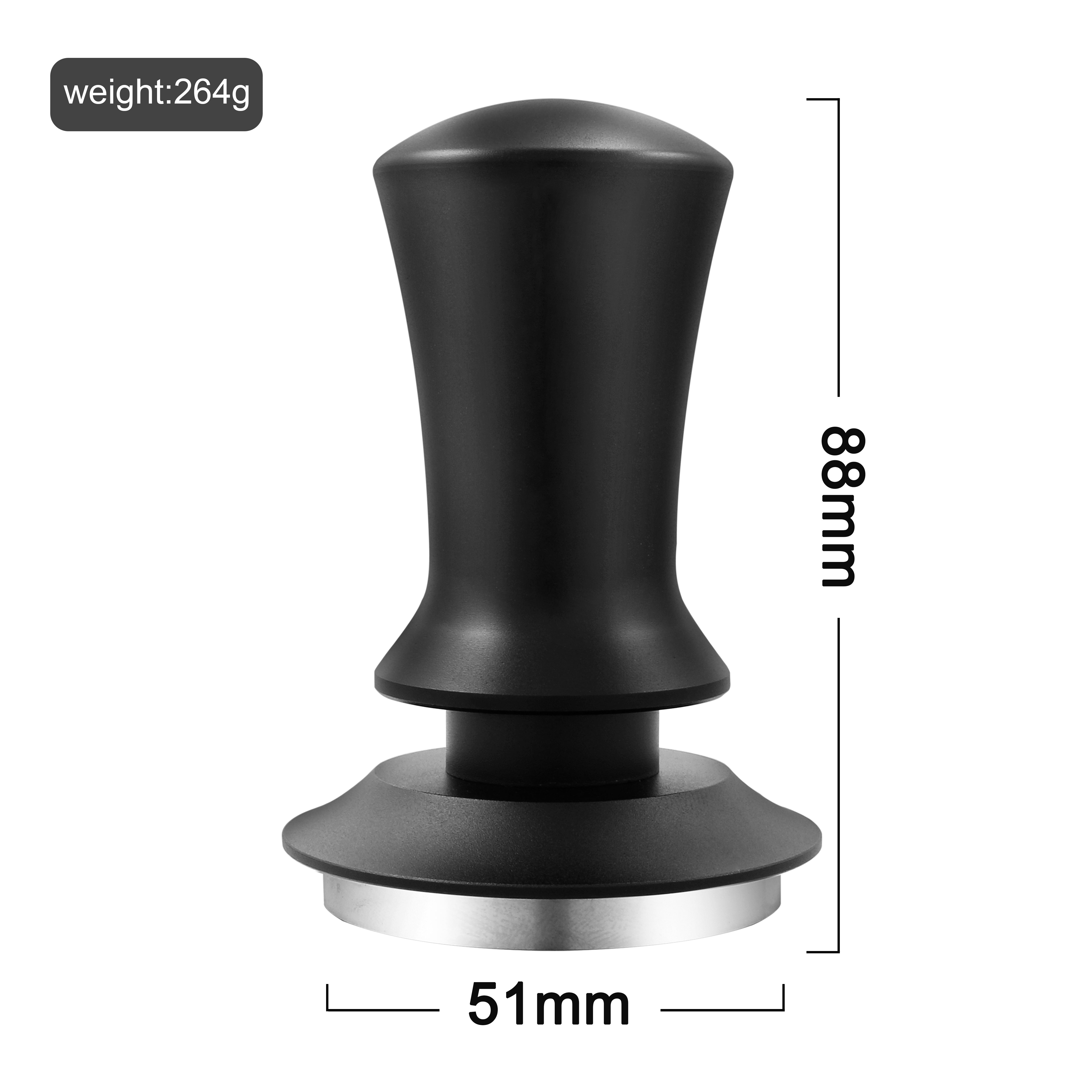 Espresso Tamper Set 51/53/58mm Spring Loaded Stainless Steel Base
