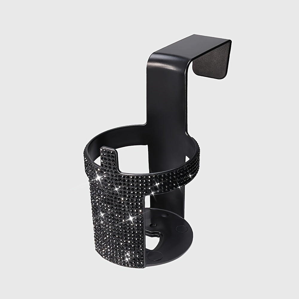 Universal Rhinestone Car Cup Holder for Beverage Cans and Cups