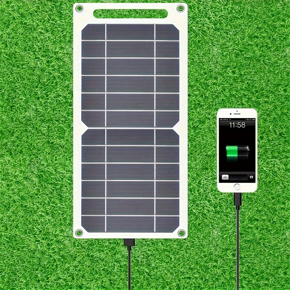 Dual USB Solar Charger for Camping and Home Use