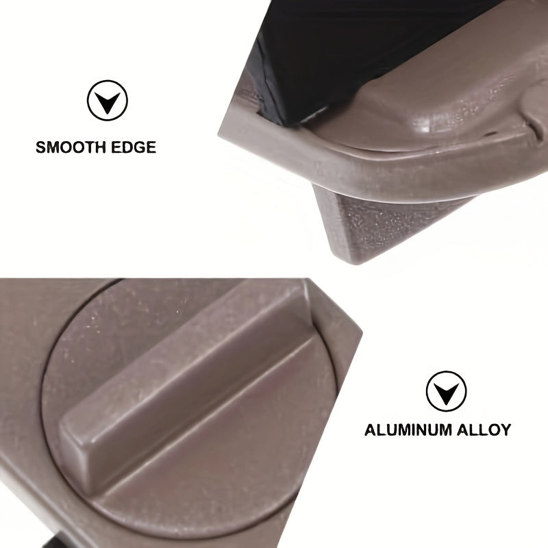 Adjustable Aluminum Alloy Window Lock with Anti-Pinch Safety Wedge for Home Office Car