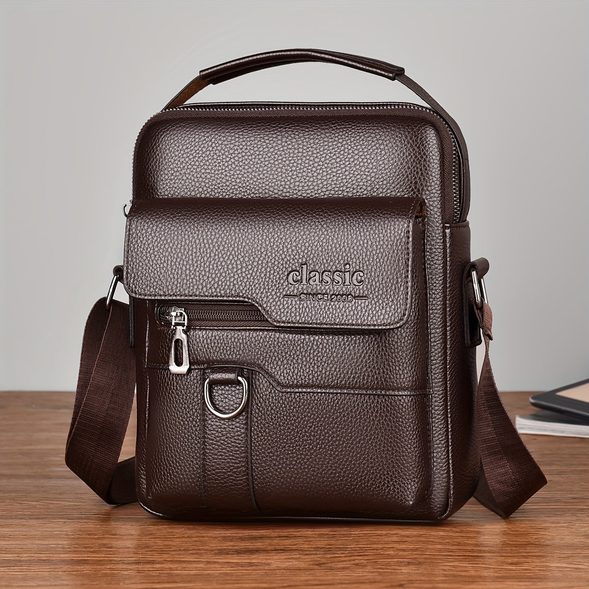 WEIXIER Vintage Messenger Bag erkaklar va ayollar uchun - yengil, suv o'tkazmaydigan va dog'ga chidamli, bir nechta bo'limlar bilan - uni uchun ideal 14-fevral sovg'asi.