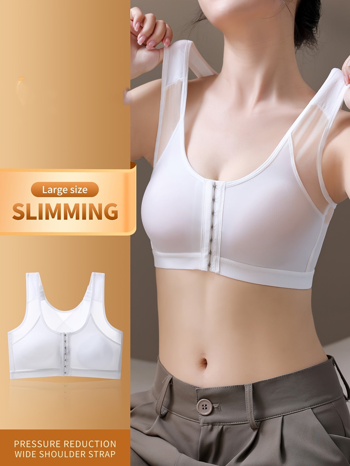 Women's Breathable Sports Bra with Push-Up Support for Active Wear