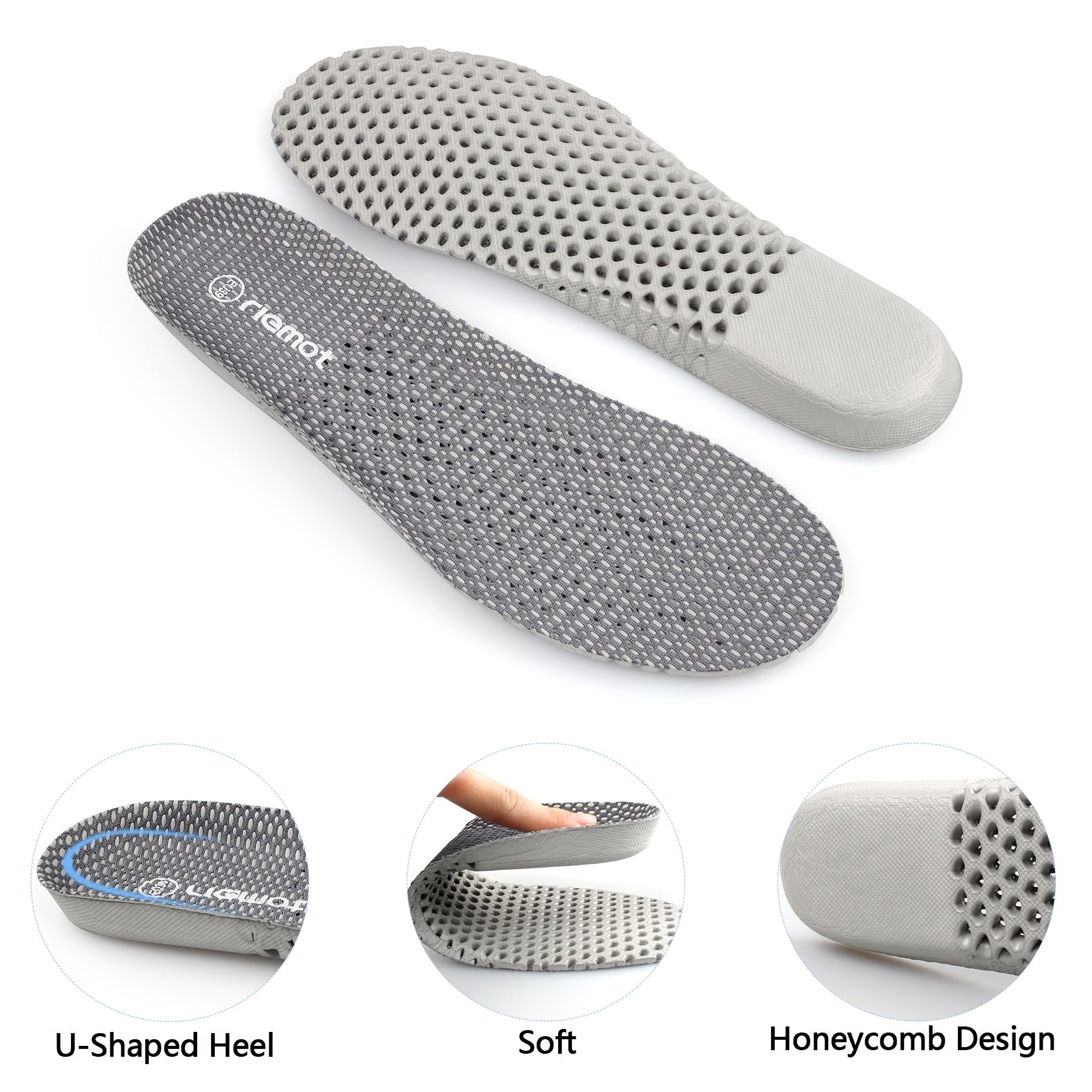 Unisex Breathable EVA Sports Insoles Arch Support Cushioning Shoe Inserts