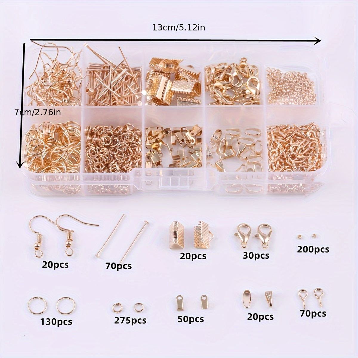 Jewelry Making Kit with 900 Pieces Beads Tools for DIY Crafting for Adults and Beginners