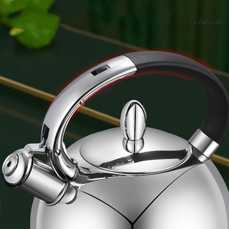 Large Capacity Stainless Steel Kettle 3L Whistling Tea Pot for Gas and Induction Stoves
