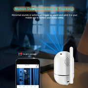 Cámara de seguridad para interiores 1080P WiFi Detección de movimiento Visión nocturna Audio bidireccional