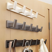 Aluminum Wall Mount Organizer for Coats Hats Keys Towels and Bath Supplies
