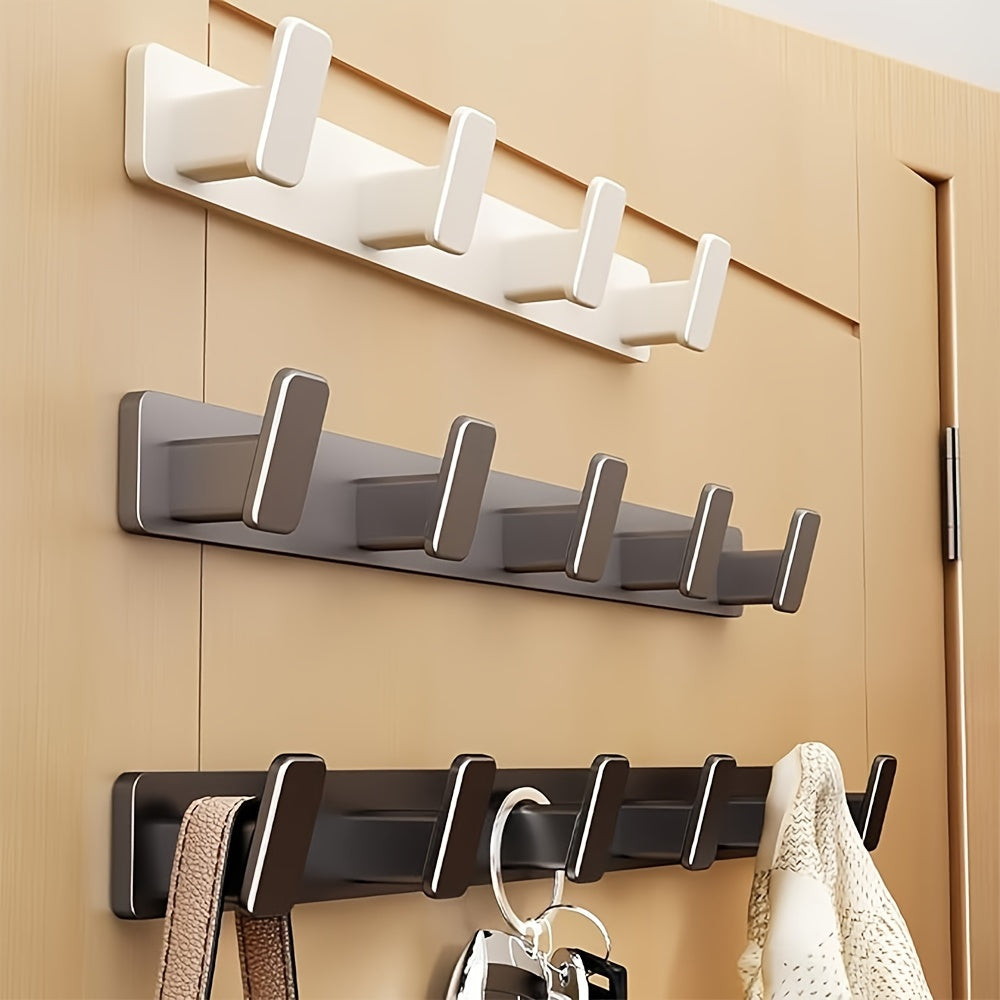 Aluminum Wall Mount Organizer for Coats Hats Keys Towels and Bath Supplies