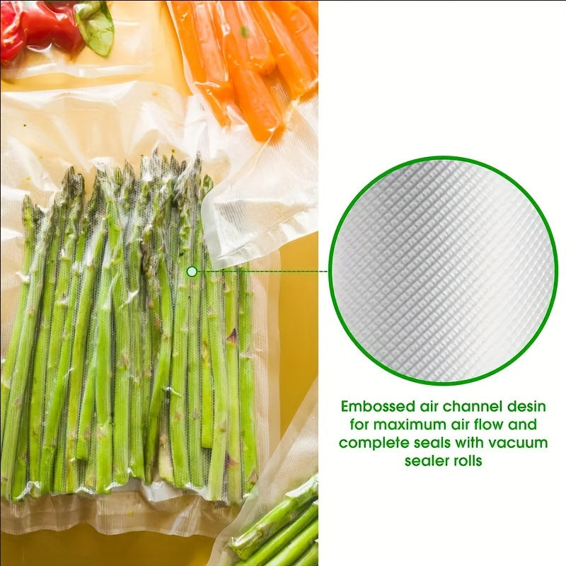 Pack of 50 Reusable Vacuum Sealer Bags for Food Storage, No Electricity Needed