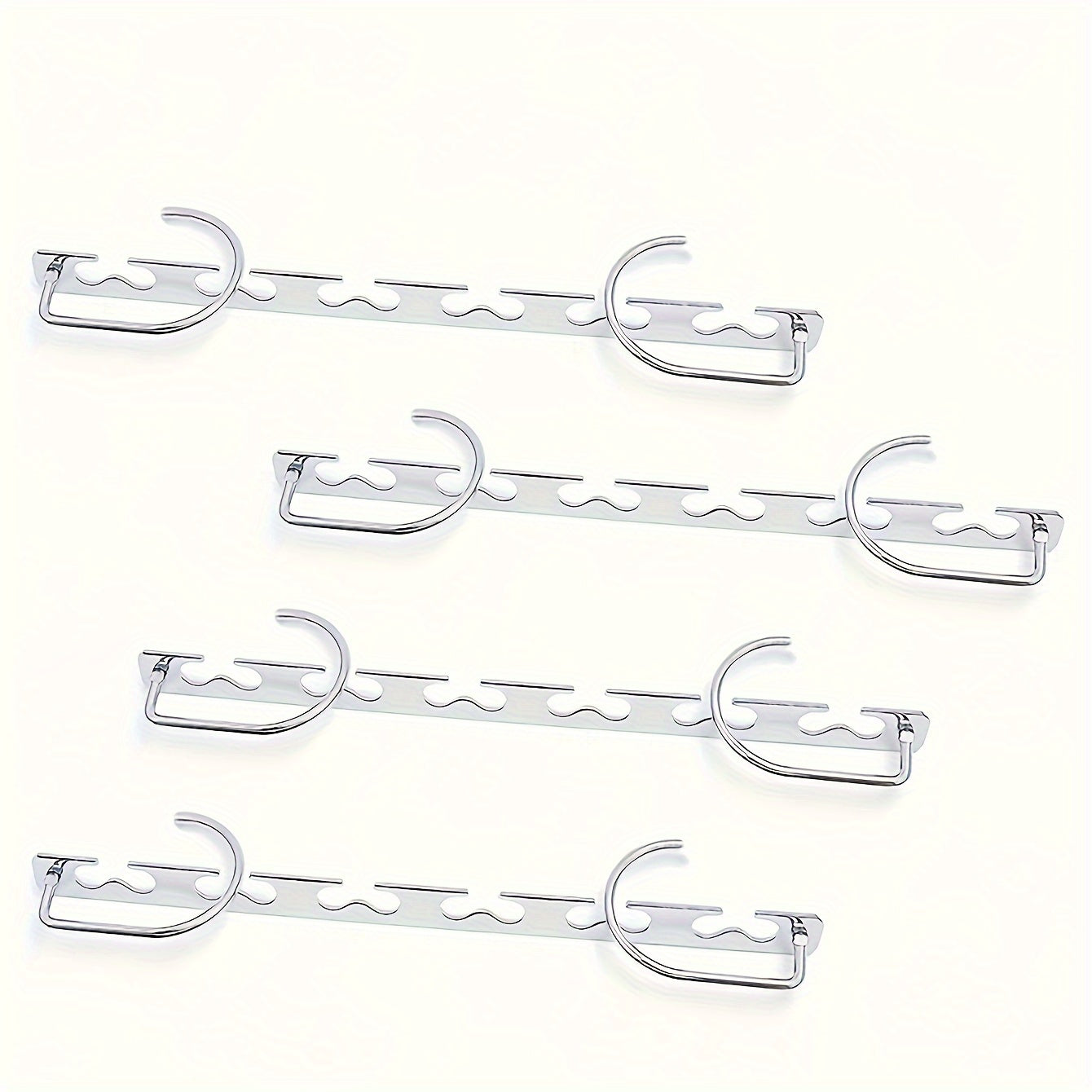 6-Hole Metal Clothes Hanger Durable Space-Saving Wardrobe Organizer