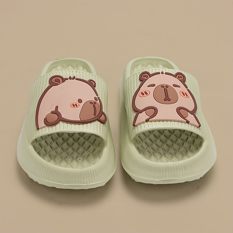 Ayollar uchun multfilm quyonli EVA och oyoqli yopiladigan yozgi poyabzal