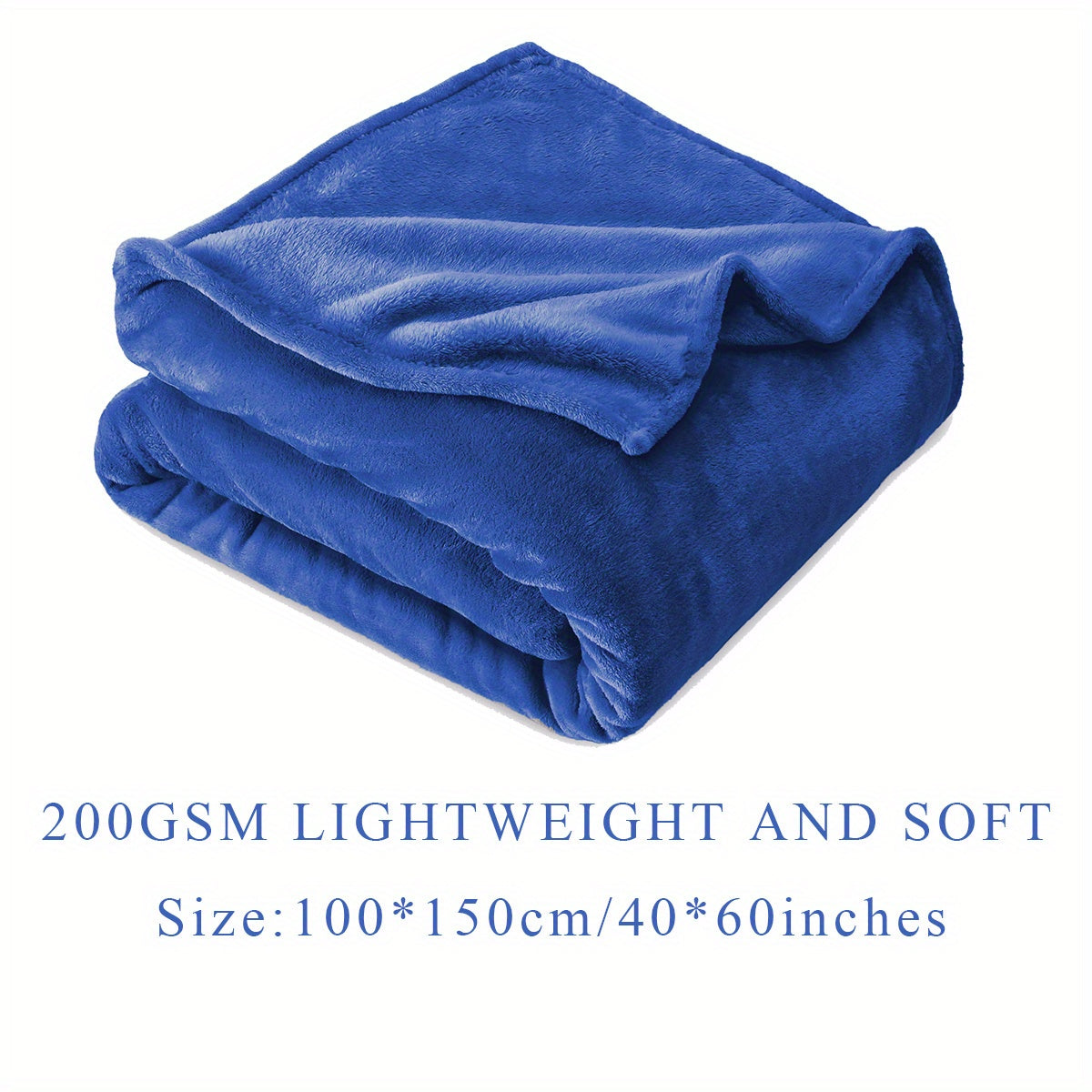 Solid Flannel Blanket 200G Single Piece