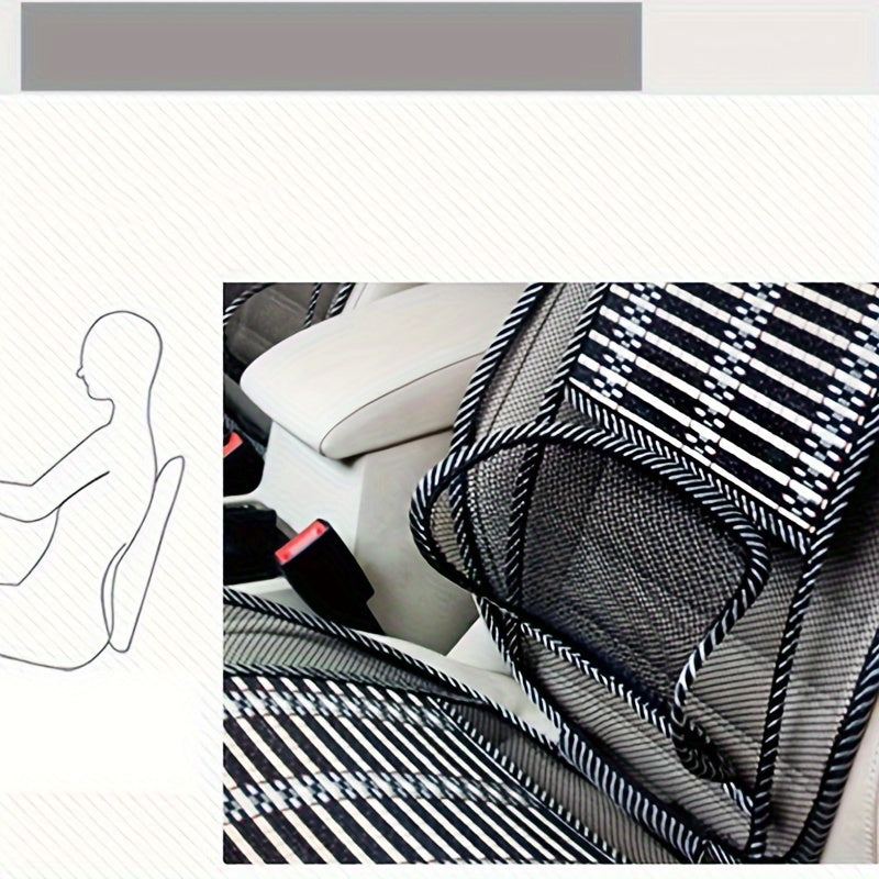 Summer Car Seat Cushion with Lumbar Support Breathable Mesh Universal