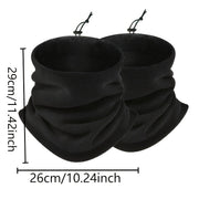 Men's Warm Neck Scarves Breathable Windproof Polyester Fleece Lining for Winter Outdoor Activities