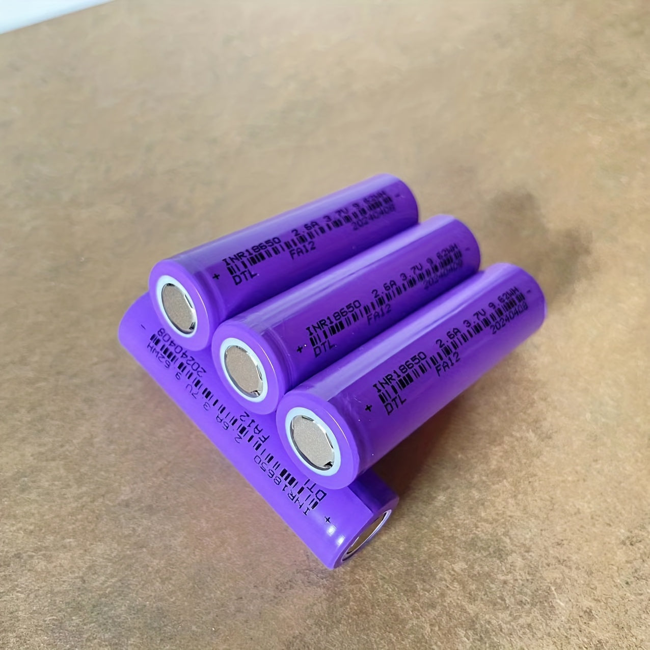 Rechargeable 18650 Lithium Battery 2600mAh Flat Head Long Lasting Power