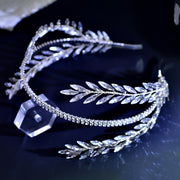 Elegant Water Drill Accented Headband for Women Birthday Party Banquet Accessories