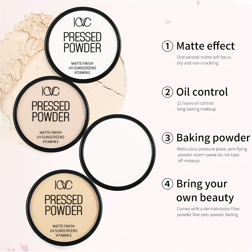 Women Matte Finish Pressed Powder Waterproof Oil Control Foundation