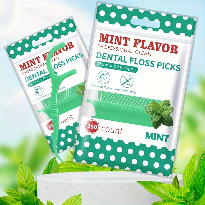 Disposable Dental Floss Sticks for Travel Mint Flavor 50/150/300/600pcs